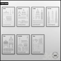 Architectural prints by Studio Esinam