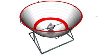 Fresnel solar cooker