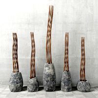 Branch twist stone vase