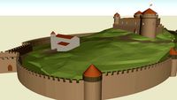 Castelo De Torres Vedras (hypothetical reconstitution of the XI th century a.d.)