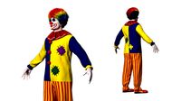 Adult Clown Suit Rigged Fur