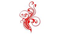 arabesco vertical red