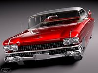 Cadillac 1959 Sedan Hardtop3d model