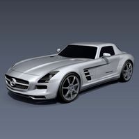 Mercedes SLS AMG 2011 racing car3d model