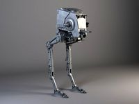 Star Wars AT-ST rigged for Maya3d model