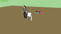 robotic leg-moon walk(sketchy physics)