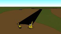 Racetrack build in progress