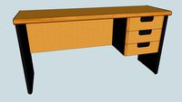Meja Plywood Expo + Laci / Plywood Table + Drawer