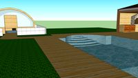 spa couvert + piscine de luxe