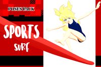Poses Pack: Sports. Surfing
