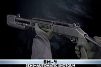 BM4 Semi-Automatic shotgun With Hands