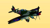 Spitfire Mk XXII with Landing Gears