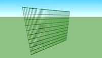 2030mm high Zaun Duo 8 Mesh 50 x 200 welded mesh