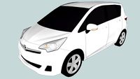 2010 Toyota Verso-S/Ractis (Low Poly)