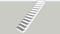 109.75 inch rise Straight Stairs