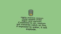 Cesium Metal