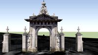 Puerta de Hierro en su emplazamiento original hasta 1991