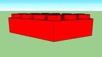 Hexagon Lego 2x3x4 (Parallelogram)