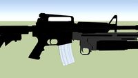arma m4 con laza granadas