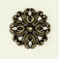 Round rosette, stucco