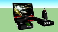 MONSTER QX93M571TU42 17.1 Laptop &SAITEK X 52 PRO Flight Control System