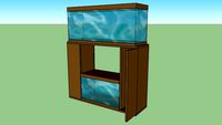 Meuble pour 2 aquariums
