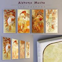 Alphonse Mucha. Seasons.