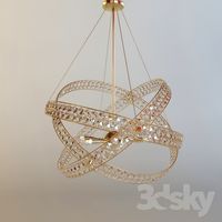The chandelier in the modern style