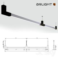 Lamp longitudinal roof-arlight