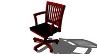 Courtroom Swivel Arm Chair Upholstered