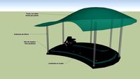 Plaza de conciertos para parques (escenario)