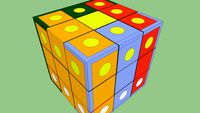Rubik's Cube with Orientation-free cubies (SubCube) - Guzman Scheme