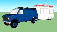 Ford Econoline 350 & Concession Trailer