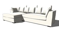 Canapé d'angle 5 places beige BALTHAZAR,Maisons du monde,50180498,1090