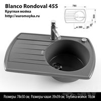 Sink Blanco Rondoval 45S
