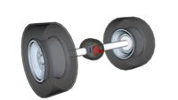 Wheel Axle tires & interior differetial gears