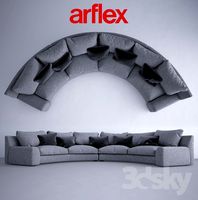 Semicircular sofa Arflex Ben-Ben