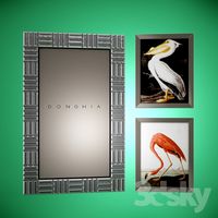 mirror Donghia + posters Eichholtz