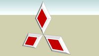 Mitsubishi Badge