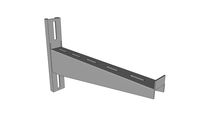 Staffa per supporto canali metallici