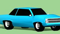 Classic Blue Car