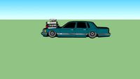 Badass Slammed Lincoln Town Car