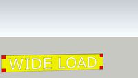 Reflective WIDE Load Sign