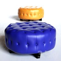 Belham Living Teagan Round Tufted Ottoman