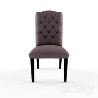 Tufted Linen Modern Dining Chair