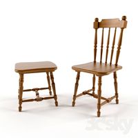 chair + stool on the Indus. order