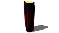 Curved Slat Absorber QRD Round