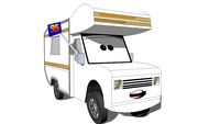 Larry RV Piston Cup Race Fan from Pixars Cars