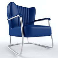 Arm Chair Kansas Blue Velvet
