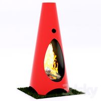Steel Outdoor Fireplace by Modfire